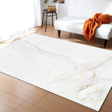 Simplicity Gray Marble texture Right Angle Felt Rugs - LeobonZone