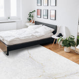 Simplicity Gray Marble texture Right Angle Felt Rugs
