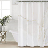 Simplicity Gray Marble texture Waterproof Durable Shower Curtain - LeobonZone