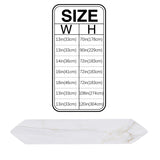 Simplicity Gray Marble texture Table Runner Place Mats Sharp Angle - LeobonZone