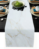 Simplicity Gray Marble texture Table Runner Place Mats