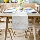 Simplicity Gray Marble texture Table Runner Place Mats - LeobonZone
