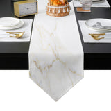 Simplicity Gray Marble texture Table Flag And Table Mat Suit Sharp angle - LeobonZone