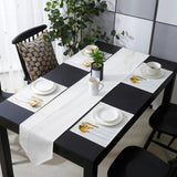 Simplicity Gray Marble texture Table Flag And Table Mat Suit Sharp angle - LeobonZone