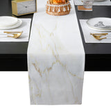 Simplicity Gray Marble texture Table Flag And Table Mat Suit - LeobonZone