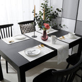 Simplicity Gray Marble texture Table Flag And Table Mat Suit - LeobonZone