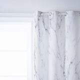 Gray Marble Texture window curtains - LeobonZone