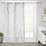 Gray Marble Texture window curtains - LeobonZone