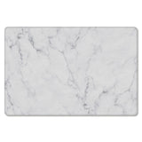 Gray Marble Texture Leather Doormat - LeobonZone
