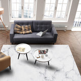 Gray Marble Texture Right Angle Felt Rugs - LeobonZone