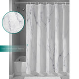 Gray Marble Texture Waterproof Durable Shower Curtain - LeobonZone