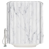 Gray Marble Texture Waterproof Durable Shower Curtain - LeobonZone