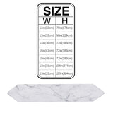 Gray Marble Texture Table Runner Place Mats Sharp Angle - LeobonZone