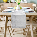 Gray Marble Texture Table Runner Place Mats - LeobonZone