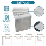 Gray Marble Texture Table Runner Place Mats - LeobonZone