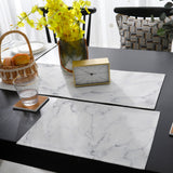 Gray Marble Texture Table Flag And Table Mat Suit - LeobonZone