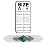 Gray Marble texture of tropical plants and water Table Runner Place Mats Sharp Angle - LeobonZone