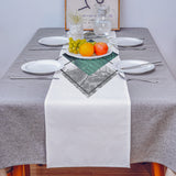 Gray Marble texture of tropical plants and water Table Runner Place Mats - LeobonZone