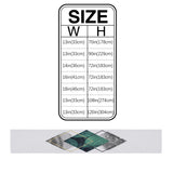Gray Marble texture of tropical plants and water Table Runner Place Mats - LeobonZone