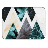Marbling texture of tropical plants and water Sponge Rillet Rubber Rugs - LeobonZone