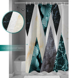 Marbling texture of tropical plants and water Waterproof Durable Shower Curtain - LeobonZone