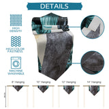 Marbling texture of tropical plants and water Table Runner Place Mats Sharp Angle - LeobonZone