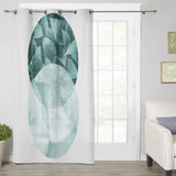 Simplicity Marbling texture of tropical plants Window Curtains