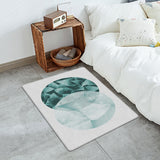 Simplicity Marbling texture of tropical plants Leather Doormat - LeobonZone