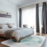 Simplicity Marbling texture of tropical plants Sponge Rillet Rubber Rugs - LeobonZone