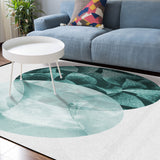 Simplicity Marbling texture of tropical plants Sponge Rillet Rubber Rugs - LeobonZone