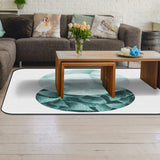 Simplicity Marbling texture of tropical plants Sponge Rillet Rubber Rugs - LeobonZone