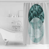 Simplicity Marbling texture of tropical plants Waterproof Durable Shower Curtain