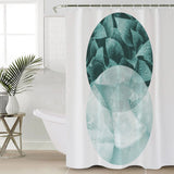 Simplicity Marbling texture of tropical plants Waterproof Durable Shower Curtain - LeobonZone