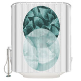 Simplicity Marbling texture of tropical plants Waterproof Durable Shower Curtain - LeobonZone