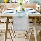 Simplicity Marbling texture of tropical plants Table Runner Place Mats - LeobonZone