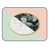 Pink Marbling texture of tropical plants Sponge Rillet Rubber Rugs - LeobonZone