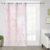 Pink Marble Texture window curtains