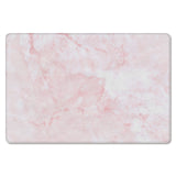 Pink Marble Texture Leather Doormat - LeobonZone