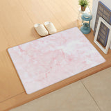 Pink Marble Texture Leather Doormat - LeobonZone