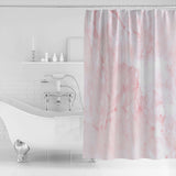 Pink Marble Texture Waterproof Durable Shower Curtain