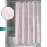 Pink Marble Texture Waterproof Durable Shower Curtain - LeobonZone