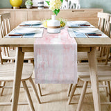Pink Marble Texture Table Runner Place Mats - LeobonZone
