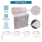 Pink Marble Texture Table Runner Place Mats - LeobonZone