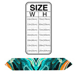 Green Oil painting marble texture Table Runner Place Mats Sharp Angle - LeobonZone