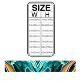 Green Oil painting marble texture Table Runner Place Mats - LeobonZone