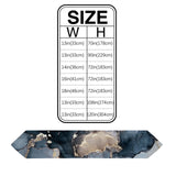 Grey Marble texture Golden line Table Runner Place Mats Sharp Angle - LeobonZone
