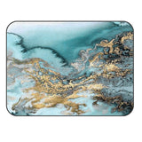 Marble texture Golden line Sponge Rillet Rubber Rugs - LeobonZone