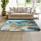 Marble texture Golden line Sponge Rillet Rubber Rugs