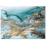 Marble texture Golden line Right Angle Felt Rugs - LeobonZone