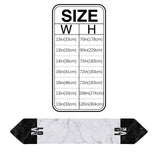 Black and white marble texture Table Runner Place Mats Sharp Angle - LeobonZone
